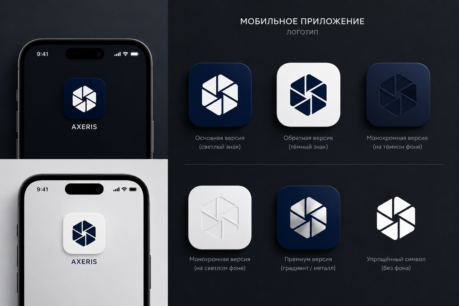 Axeris на мобильном устройстве